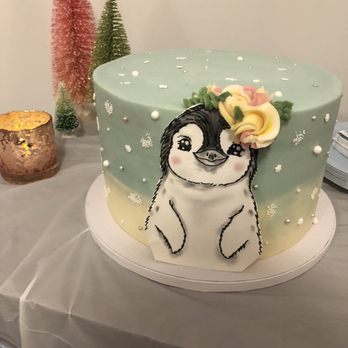 Made With Love - a cake decorated with a penguin - Cupcakes Near Me - Greenville, North Carolina Made With Love - a cake decorated with a penguin - Cupcakes Near Me - Greenville, North Carolina