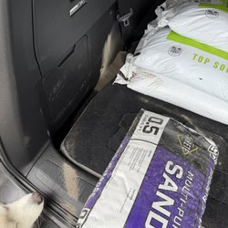 Thank you curbside pickup for the busted bag of sand.