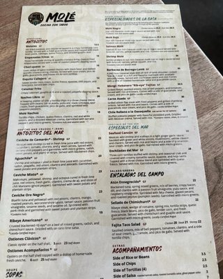 Menu photo 3 Molé Restaurant Spokane, WA Menu photo 3 Molé Restaurant Spokane, WA