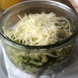 Spätzle mit Pesto