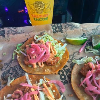 Talkin' Tacos Boynton Beach - Shrimp tacos with Mango lemonade - Tacos Near Me - Boynton Beach, Florida Talkin' Tacos Boynton Beach - Shrimp tacos with Mango lemonade - Tacos Near Me - Boynton Beach, Florida