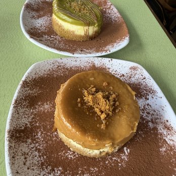 Green Olive - Dubai cheesecake and Biscoff cheesecake - Mediterranean Near Me - Downey, California