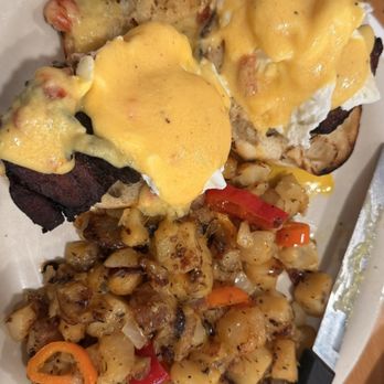 Himes Breakfast House - belly benny and loaded home fries (phenomenal!!) - Breakfast & Brunch Near Me - Tampa, Florida Himes Breakfast House - belly benny and loaded home fries (phenomenal!!) - Breakfast & Brunch Near Me - Tampa, Florida