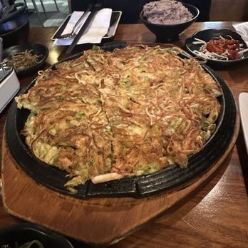 HanEuem - Seafood Green Onion Hot Plate Pancake - Korean Near Me - Los Angeles, California HanEuem - Seafood Green Onion Hot Plate Pancake - Korean Near Me - Los Angeles, California