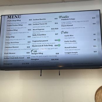 Bilao - Menu - Filipino Near Me - Sacramento, California