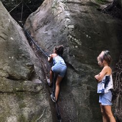Chestnut Creek Campground - Kid friendly climbing spot nearby. Ask about it!