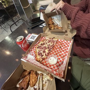 Pizza Twist - Chicken Bacon Ranch Pizzatwist and chicken 10 Pcs wings - Pizza Near Me - Riverside, California Pizza Twist - Chicken Bacon Ranch Pizzatwist and chicken 10 Pcs wings - Pizza Near Me - Riverside, California