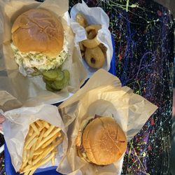 Boom Daddy's Burgers - Boom burger and the pit burger.