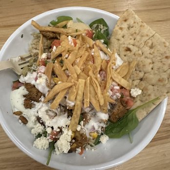 CAVA - green and grain bowl with chicken - Salad Near Me - Boston, Massachusetts