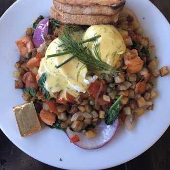 Blu Jam Cafe - Salmon Hash - Breakfast & Brunch Near Me - Sherman Oaks, California