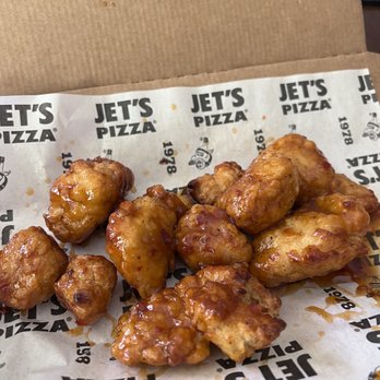 Jet's Pizza - Sweet Chili boneless wings. (Minus one for the picture) - Pizza Near Me - Flower Mound, Texas