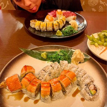 Yamachen's sushi - Front: Iron Man & Super Duper Roll - Sushi Bars Near Me - Virginia Beach, Virginia