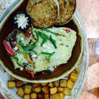 Another Broken Egg Cafe - Can't remember name exactly but it has carameliZed onions and feta cheese - Breakfast & Brunch Near Me - Houston, Texas