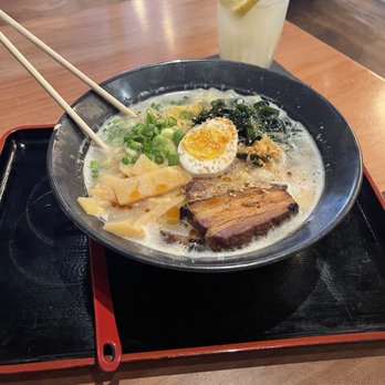 RAMEN-SAN - Tonkotsu and Yuzu Lemonade - Ramen Near Me - Chicago, Illinois RAMEN-SAN - Tonkotsu and Yuzu Lemonade - Ramen Near Me - Chicago, Illinois