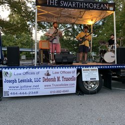 Law Office of Deborah M Truscello - Advertising the firm with a colleague in Swarthmore.