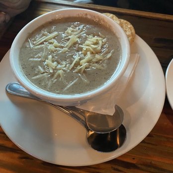 Blue Moon Beach Grill - Mushroom soup!! Creamy and delish! - Seafood Near Me - Nags Head, North Carolina