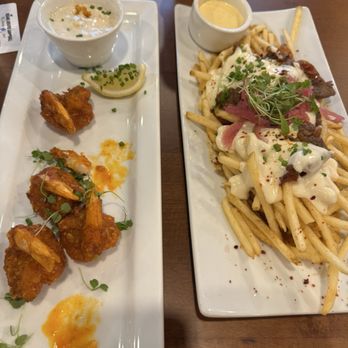 Square Grouper - buffalo shrimp & disco fries - Bars Near Me - Key West, Florida Square Grouper - buffalo shrimp & disco fries - Bars Near Me - Key West, Florida