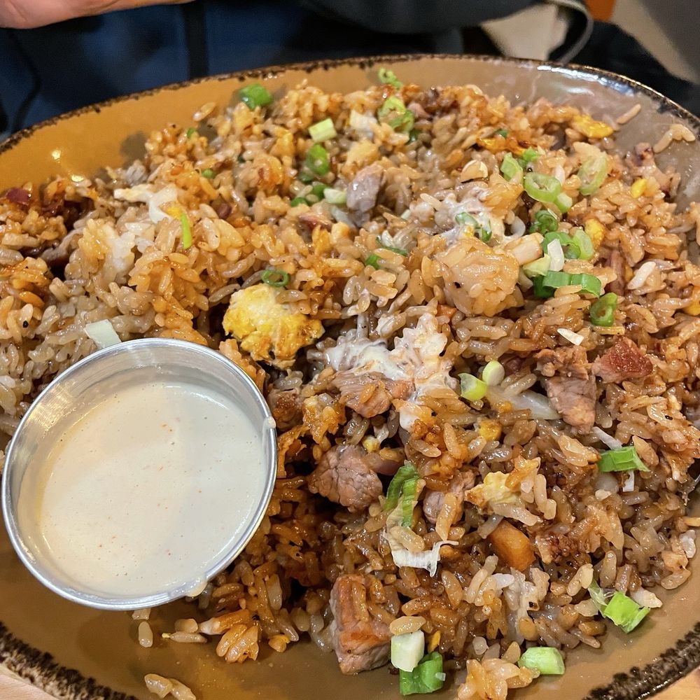 APA Sushi - GIANT Beef Fried Rice entree - Sushi Bars Near Me - Maple Grove, Minnesota