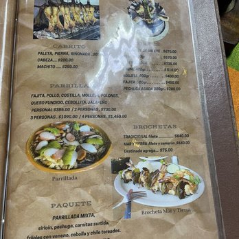 El Rancho - Menu page 1 - Mexican Near Me - Nuevo Laredo, TAM