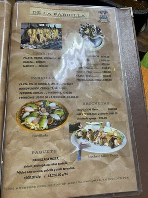 Menu photo 3 El Rancho Nuevo Laredo, TAM