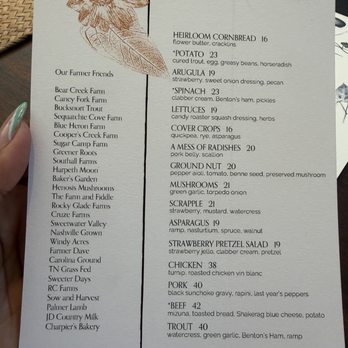 Audrey - Drink menu - American Near Me - Nashville, Tennessee