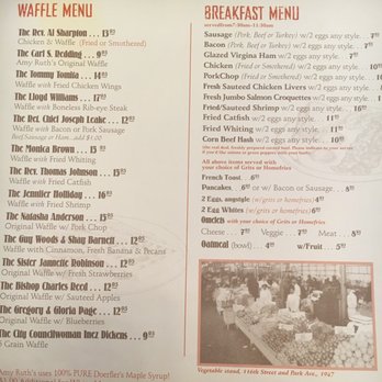 Amy Ruth's - Menu - Southern Near Me - New York, New York