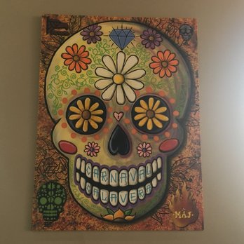 Sal y Limon - Painting of sugar skull - Mexican Near Me - Surrey, British Columbia
