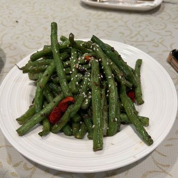 Halal Street Xinjiang Cuisine - Spicy stir-fried green beans (green beans) - Halal Near Me - Mountain View, California Halal Street Xinjiang Cuisine - Spicy stir-fried green beans (green beans) - Halal Near Me - Mountain View, California