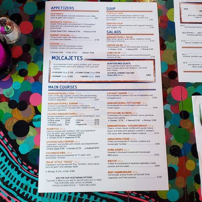 Menu photo 7 Margarita Grill Puerto Vallarta, JAL