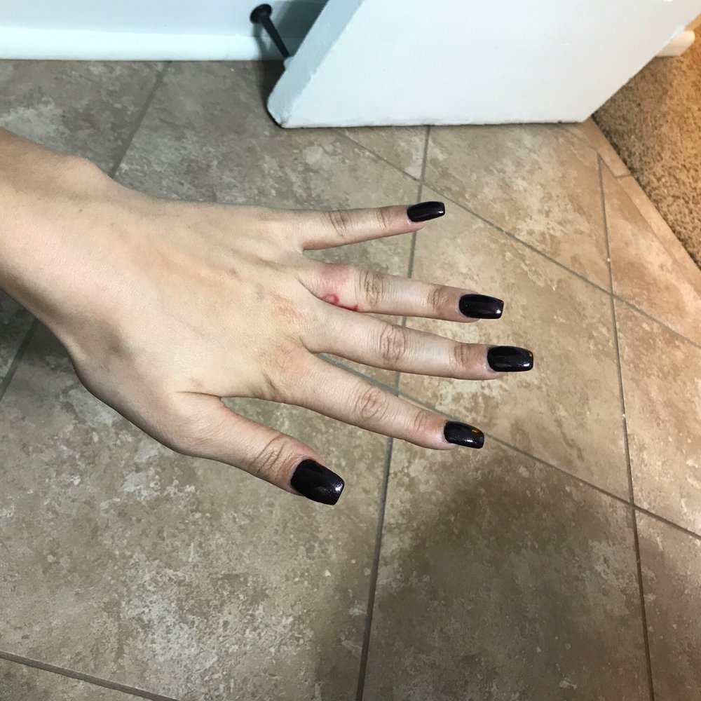 Bella Nails - This is my amazing FILL with a dark purple. Amazing. - Nail Salons Near Me - Morgantown, West Virginia Bella Nails - This is my amazing FILL with a dark purple. Amazing. - Nail Salons Near Me - Morgantown, West Virginia