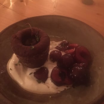 The Progress - Chocolate cherry cake - New American Near Me - San Francisco, California The Progress - Chocolate cherry cake - New American Near Me - San Francisco, California