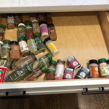 L+K Home Organization - Before: spice drawer - Home Organization Near Me - Louisville, Kentucky L+K Home Organization - Before: spice drawer - Home Organization Near Me - Louisville, Kentucky