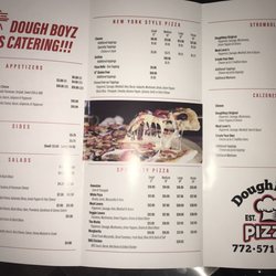 DoughBoyz Pizza - Menu