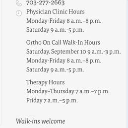 This is the hours listed for walk-ins. It is also updated recently and it specifically states "Walk-ins welcome" This is the hours listed for walk-ins. It is also updated recently and it specifically states "Walk-ins welcome"