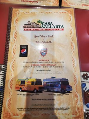 Menu photo 4 Casa Vallarta Aurora, CO