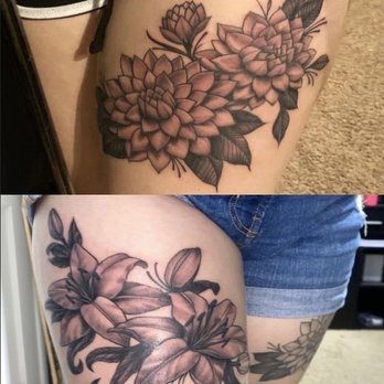 Sleepy Lagoon Tattoo Parlor - thighs done by Kirk - Tattoo Near Me - Anaheim, California Sleepy Lagoon Tattoo Parlor - thighs done by Kirk - Tattoo Near Me - Anaheim, California