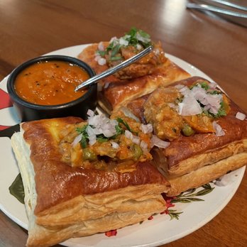 Besharam - Pav Bhaji Puff - Indian Near Me - San Francisco, California Besharam - Pav Bhaji Puff - Indian Near Me - San Francisco, California
