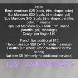 Cuttin' Loose Salon - Took this from their facebook so reasonable.