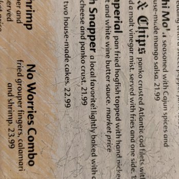 Crabby's Dockside - Hogfish - Seafood Near Me - Clearwater Beach, Florida