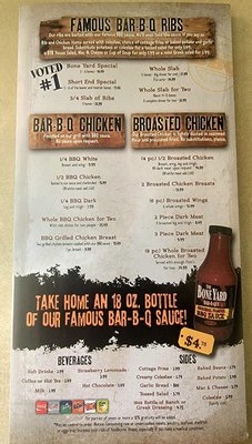 Menu photo 5 The BoneYard Bar-B-Q Dearborn Heights, MI Menu photo 5 The BoneYard Bar-B-Q Dearborn Heights, MI