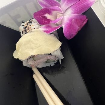 Jacknife - It was the yuzu crab salad roll...well what was left. - Sushi Bars Near Me - Madison, Wisconsin Jacknife - It was the yuzu crab salad roll...well what was left. - Sushi Bars Near Me - Madison, Wisconsin