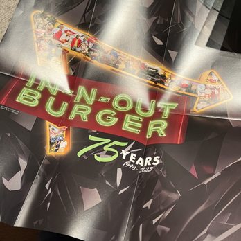 In-N-Out Burger - Got a free poster!! - Burgers Near Me - Buena Park, California