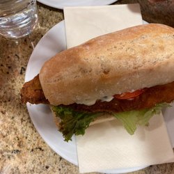 Wieners - Chicken schnitzel sandwich. Cold. Just ok