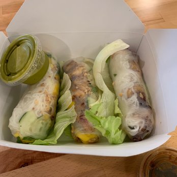 Cilantro Kitchen - 3 fresh make your own spring rolls! With chicken, cilantro, mango, cucumber, and peanuts - Vietnamese Near Me - Charlotte, North Carolina Cilantro Kitchen - 3 fresh make your own spring rolls! With chicken, cilantro, mango, cucumber, and peanuts - Vietnamese Near Me - Charlotte, North Carolina