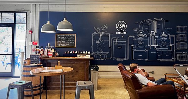 ASW Distillery at American Spirit Works, home of Fiddler Bourbon, Winterville Gin & more by null