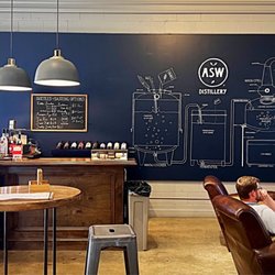 ASW Distillery - Love the interior. Love the color scheme. Get a tour. It is educational and worth it.