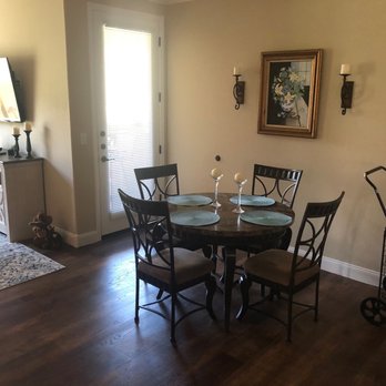 San Piedra - Dinning room with another door leading to large covered patio... - Apartments Near Me - Mesa, Arizona San Piedra - Dinning room with another door leading to large covered patio... - Apartments Near Me - Mesa, Arizona