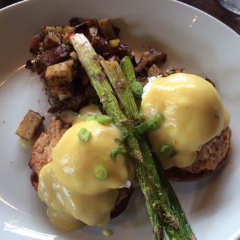 Black Walnut - Salmon eggs benedict - New American Near Me - Houston, Texas Black Walnut - Salmon eggs benedict - New American Near Me - Houston, Texas