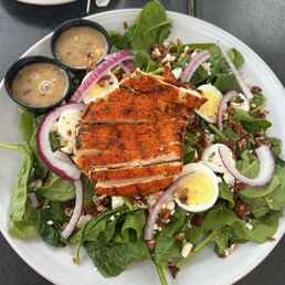 Spinach Salad with Blackened Chicken