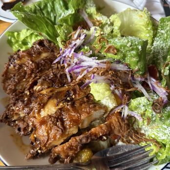 Fete - Basil Cesar with crispy KFC - New American Near Me - Honolulu, Hawaii